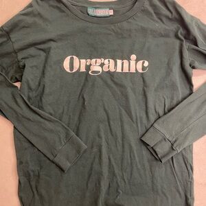 Girl Dangerous Organic Long Sleeve Tee - Dark Green - Size Small
